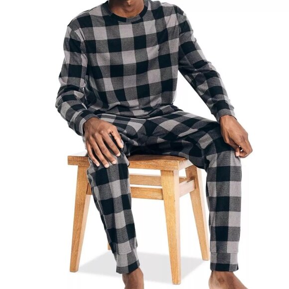 Nautica Men's Pajama Set - In Original Packaging NWT Storm Grey Plaid $98MSRP - Picture 3 of 4